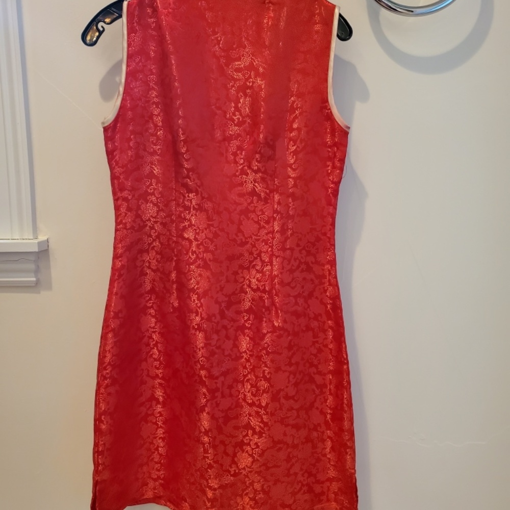 Elegant Silky Chinese Dress - Picture 3 of 8
